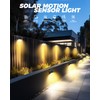 Vighep 12 Pack Solar Fence Lights, Motion Sensor Deck &