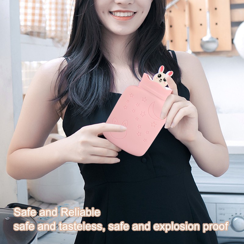 Hot Water Bottle Microwave Heating Explosion Proof Leak Proof Portable