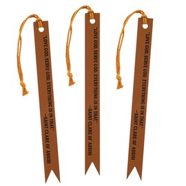 Needzo Love and Serve God Bookmark, Inspirational Religious Page Markers, 5.75 Inches (Pack of 3)