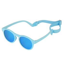 Ccomage Durable Polarized Baby Sunglasses with Strap Toddler Sunglasses for Kids Flexible Frame with Strap Adjustable Infant Outdoor Sunshade UV 400 Protection for 6-36 Months Newborn Baby Girls Boys