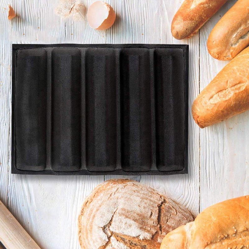 FETESUR Silicone Perforated Baking Forms Sandwich Mold French Baguette Bread