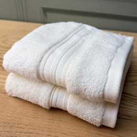 Turkish Cotton Face Cloths Pack of 2, 550 GSM, Soft Wash Cloth Flannels
