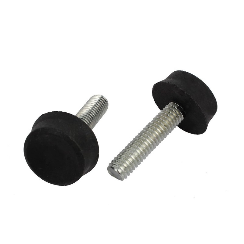 Sourcingmap M6x25mm Thread 32mm Height Screw On Furniture Glide Adjustable