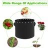 Molgoc 2 Gallon Plant Grow Bags 5-Packs with Holes,Thichkened Non-Woven