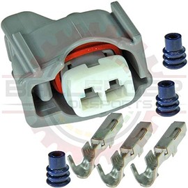 Ballenger Motorsports - 2 way Injector Connector & Ignition Coil Connector Kit, Gray (Compatible with Toyota # 90980-11875)