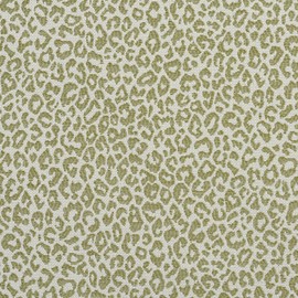A591 Light Green Leopard Woven Textured Upholstery Fabric by The Yard