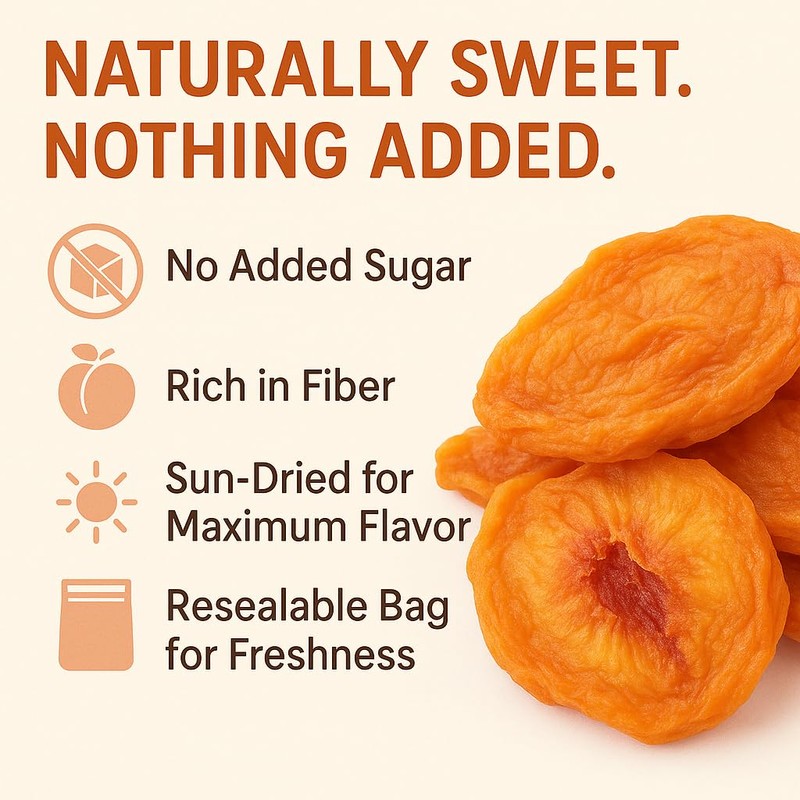 Anna and Sarah Dried Fancy Peaches in Resealable Bag, 5