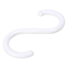 uxcell Plastic S Shape Hooks Hangers Clasp for Home Organization 5PCS