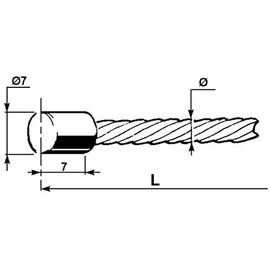 LEM Select Brake or clutch cable diameter 3 x 1500 mm