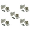 5 Pack Burglar Alarm Door Contact Detectors, Wired White Quick
