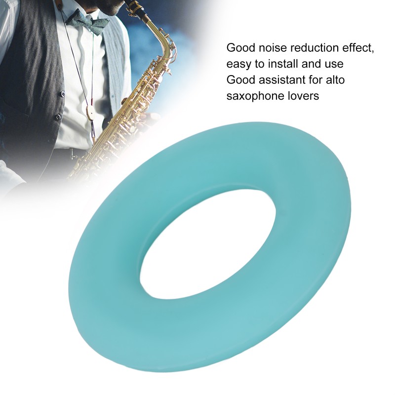 Saxophone Mute Alto Sax Tone Filter Silicone Bell Protective Ring