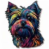 Yoonek Graphics Yorkshire Terrier Dog Vinyl Decal Sticker for Car