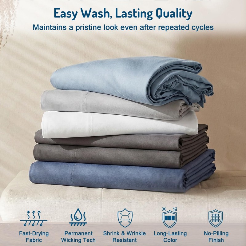 Degrees of Comfort Coolmax® Cooling Bed Sheets King Size for