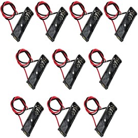 CGNRONEAU 10PCS A23 Battery Holder, 12V Battery Holder, 23A 12V Battery Holder, 12V Battery Case with Wires