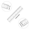 4 Pack 6-Inch Straight Rulers,Clear Plastic Ruler, Suitable for Student