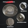 Benlari 3 1/4inch Smoke Turn Signal Light Lens Cover Anti-scratch
