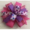 Handmade 10" Spring Wreath Bow, Easter Lantern Bow - Pink