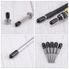 sourcing map 50pcs Round End Protective Caps Rubber Cover 1/8"