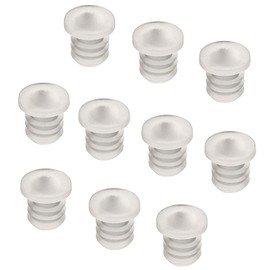 Gedotec Door Stop Buffer for Furniture & Drawers Door Damper for Push-in Drilling Diameter 6 mm Transparent Plastic Damper for Inputting into Wood Pack of 100 Door Stop Buffer Cabinet Door