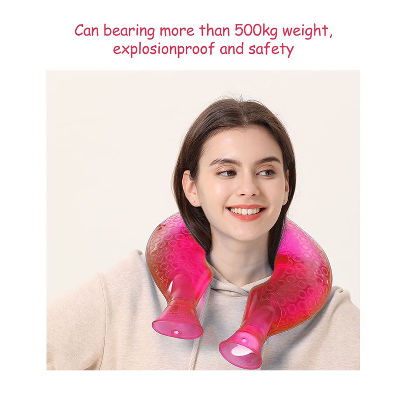 1400ml Hot Water Bottle U Shaped Reduce Pain Transparent Hot