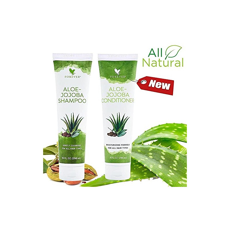 Forever Living Aloe-Jojoba Shampoo and Conditioning Rinse Twin Pack