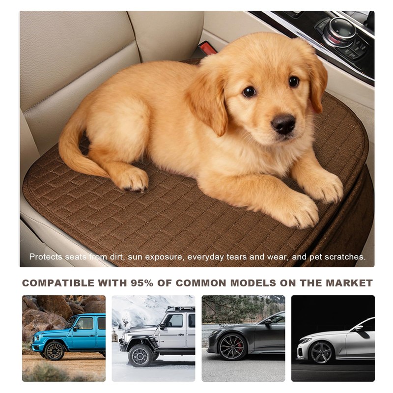 Gdnecad Car Seat Cover for Front Seats, Breathable Linen Seat