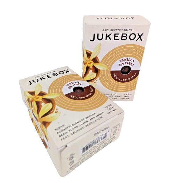 DR. Squatch Jukebox Vanilla On Vinyl Natural Body Bar Soap