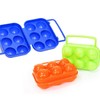 Portable Egg Holder 6 Egg Case Camping Hiking Travel Egg Egg Storage Case Egg holder (color random) 10ea