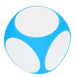 SUNGOOYUE DIY Empty Cube, Wipe Clean Cube, Portable, Cleanable, Writeable Cube, Bright Colour, Empty Teaching Accessories (Blue)