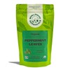 Worldwide Botanicals Organic Peppermint Loose Leaf Tea, 4 oz -