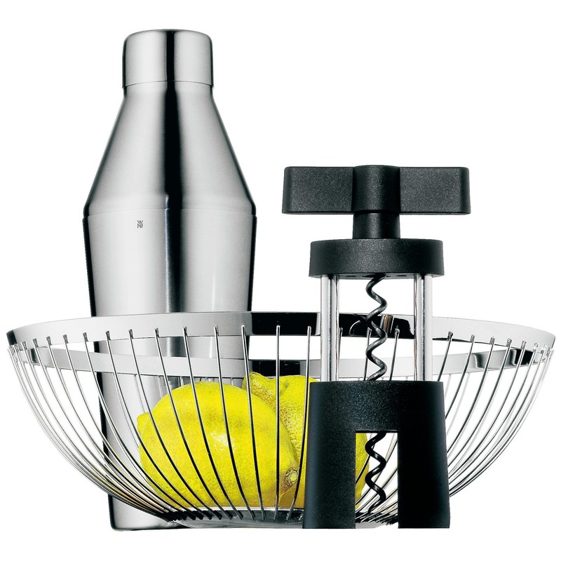 WMF Concept Obstkorb groß 26 cm, dekorative Obstschale silber, Brotkorb