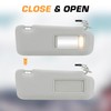 Left Driver Right Passenger Side Car Sunvisor with Lights Fit