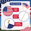 Pack of 12, Handheld American Flags 8x12 Inch - Small