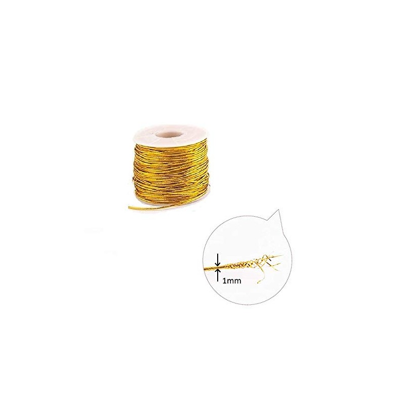 Cuerda elástica para hacer manualidades, regalo de 1 mm, 20