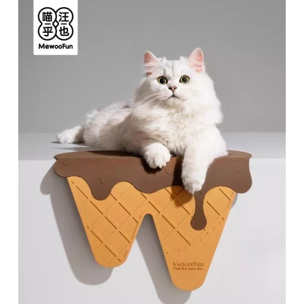 MewooFun Ice Cream Pet Bowl Double Food and Water Bowl