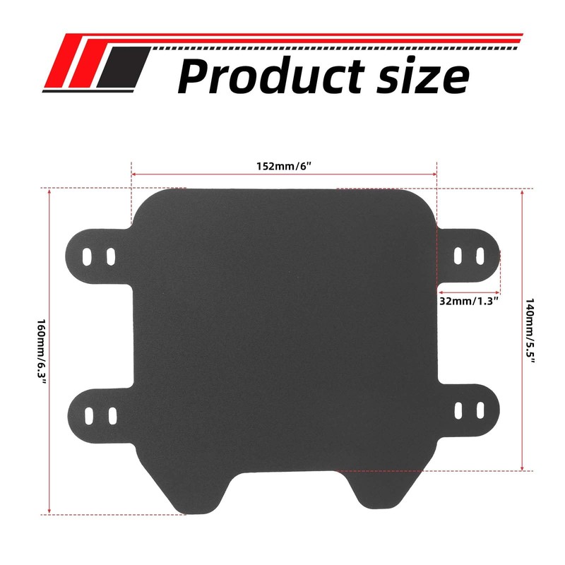 Motorcycle Front Number Plate, ABS Plastic Ebike E Bike Front