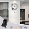 JTWALCLOCK Decorative Modern Wall Clock for Living Room Decor Non
