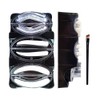 3 Pairs of Seals Eyebrow Stamp with Brow Brush Perfect