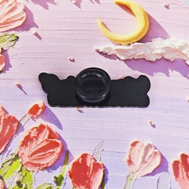 Ficsowy Love You To The Moon And Saturn Enamel Pin, Confession Lover Girlfriend Gift Suitable for Backpack, Hat, Clothes, Medium, Zinc, no gemstone