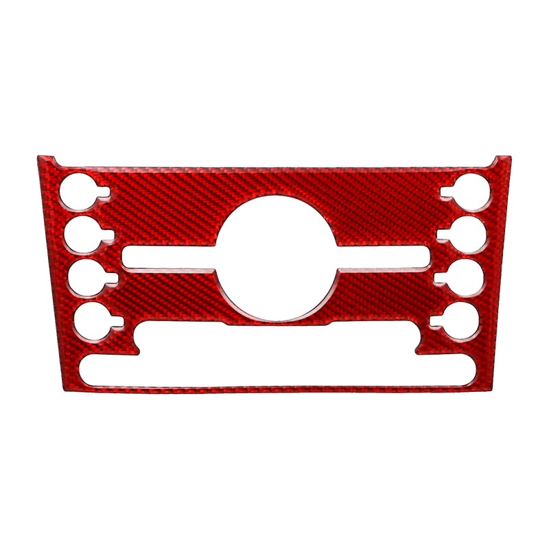 nuoozy Carbon Fiber Center Console Button Frame Panel Cover Trim