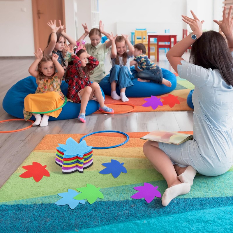 PATIKIL 4 Inch Carpet Spot Markers, 40Pcs Leaf Shape Floor