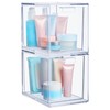 STORi Audrey Stackable Bin Clear Plastic Organizer Drawers | 2