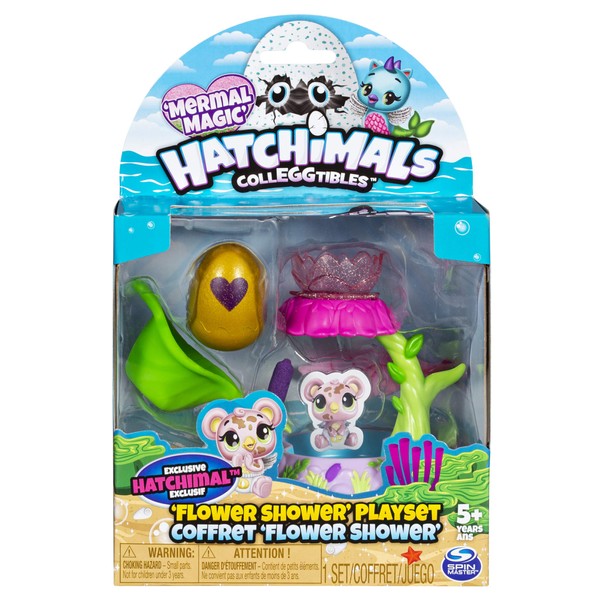 Hatchimals CollEGGtibles Flower Shower Playset with Exclusive Mermal Magic