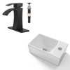 KES Floating Sink Right Hand Bathroom 12" X 7" for