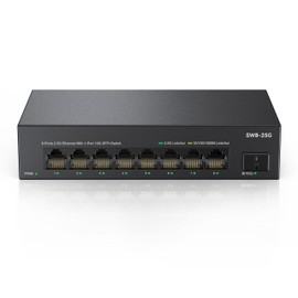Real HD 8 Port 2.5G Ethernet Switch Unmanaged Network Switch with 8 x 2.5 Gigabit | 1 x 10G SFP+ | Work with 10-100-1000Mbps Devices | 60G Bandwidth | Plug & Play | Fanless Quiet Metal Internet Switch