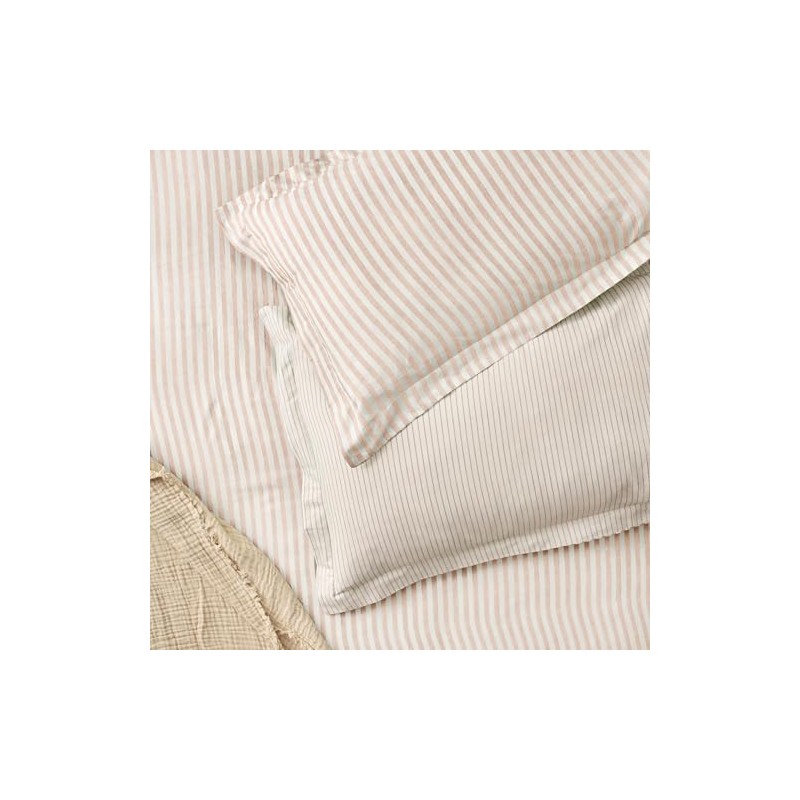 Yard Hebden Melange Stripe Cotton Pillowcase Pair