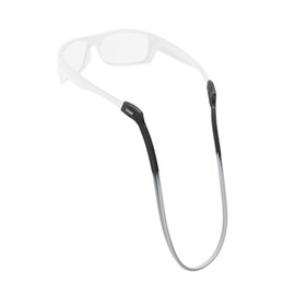 Chums Switchback Eyewear Retainer - Lightweight Silicone Sunglasses Strap (Black/Smoke)