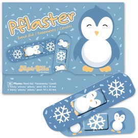 Lutz Mauder 14644 Children's Plasters Sweet Penguin Pack of 10 Plasters Winter Snow Advent Calendar