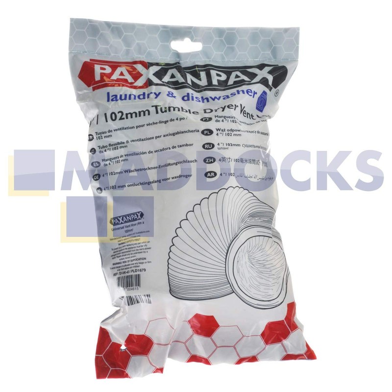 Paxanpax PLD1679 Universal Fitting Tumble Dryer Vent Hose (4m x