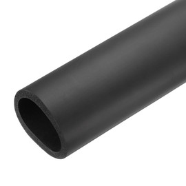 QUARKZMAN Pipe Insulation Foam Pipe Insulation 50 mm (2 Inch) ID 64 mm (2 1/2 Inch) OD 24 Inch Heat Protection for Frost Protection, Handle Insulation, Black